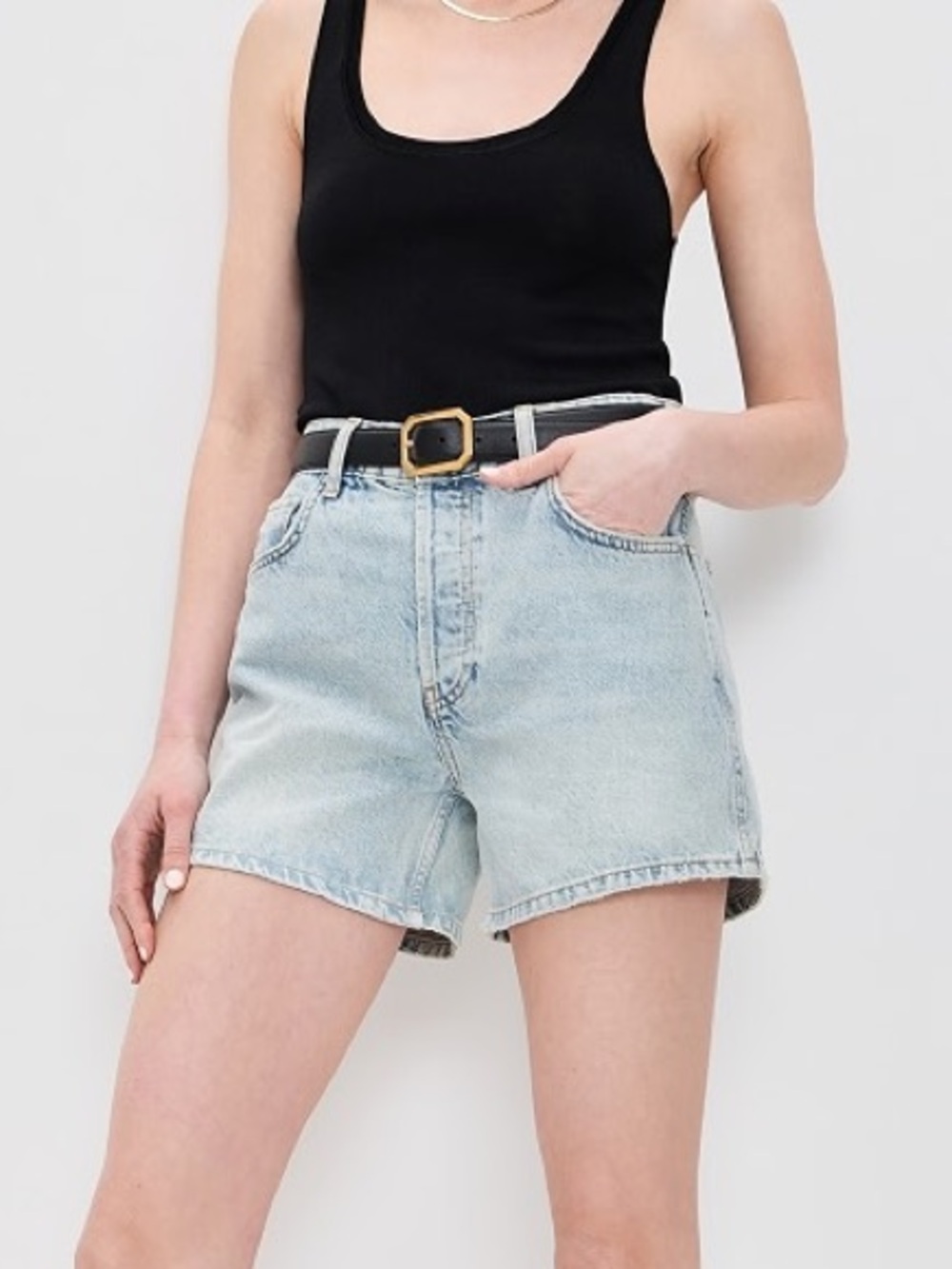 Anine Bing Dalton denim shorts